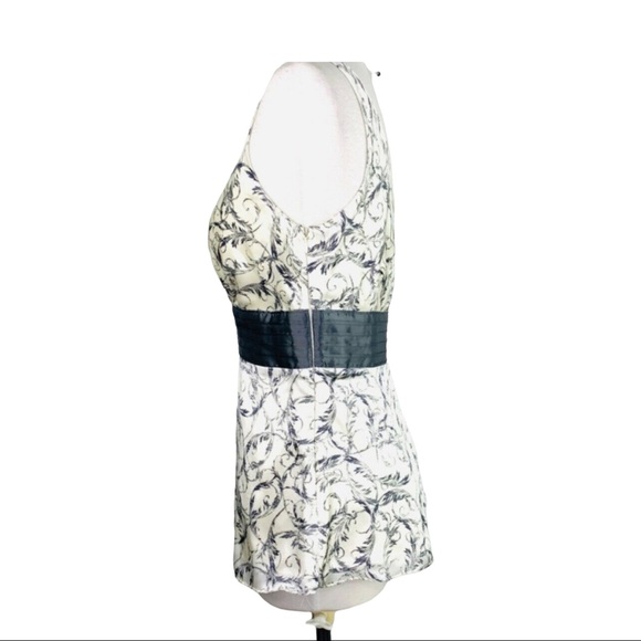 White House Black Market 100% Silk Babydoll Camisole Satiny Floral Light Sz S - Picture 8 of 10